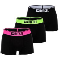 DIESEL Mens Boxer Shorts, 3-pack - UMBX-DAMIENTHREEPACK, Trunks, Logo Waistband, Cotton Stretch