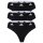 adidas Damen Strings, 3er Pack - Thong 3PK, Unterwäsche, Cotton Stretch, Logo, uni Schwarz XL