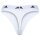 adidas ladies thongs, 3-pack - Thong 3PK, Underwear, Cotton Stretch, Logo, uni Black/White/Grey L (Large)