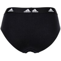 adidas ladies, briefs, 3-pack - Bikini 3PK, underwear, cotton stretch, logo, uni Black XS (X-Small)