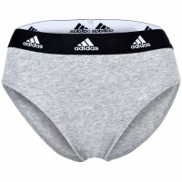 adidas ladies, briefs, 3-pack - Bikini 3PK, underwear, cotton stretch, logo, uni Black/White/Grey 2XL (XX-Large)