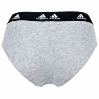 adidas ladies, briefs, 3-pack - Bikini 3PK, underwear, cotton stretch, logo, uni Black/White/Grey 2XL (XX-Large)