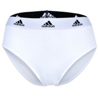 adidas ladies, briefs, 3-pack - Bikini 3PK, underwear, cotton stretch, logo, uni Black/White/Grey 2XL (XX-Large)