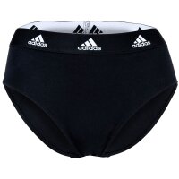 adidas ladies, briefs, 3-pack - Bikini 3PK, underwear, cotton stretch, logo, uni Black/White/Grey 2XL (XX-Large)