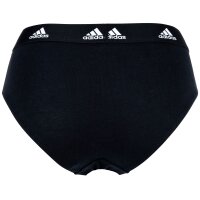 adidas ladies, briefs, 3-pack - Bikini 3PK, underwear, cotton stretch, logo, uni Black/White/Grey 2XL (XX-Large)