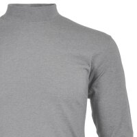 RAGMAN Mens Stand-Up Collar Sweater - Long Sleeve Basic Stand-Up Collar Regular, Single Jersey, Solid Color Gray melange 2XL (XX-Large)