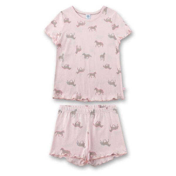 Sanetta girls pyjamas, 2-piece set - Shorty, short, children, cotton, allover