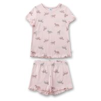 Sanetta girls pyjamas, 2-piece set - Teens Shorty, short, cotton, allover Rosa 116