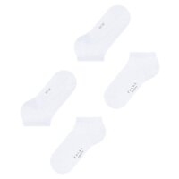 FALKE Damen Socken, Multipack - Happy, Sneakersocken, einfarbig Weiß 35-38 8er Pack (4x2P)