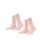 FALKE Womens socks, 2-pack - Happy, short socks, rolled cuffs Light Pink 35-38 (UK 2,5-5)
