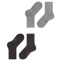 FALKE Kinder Socken, Multipack - Happy, Kurzsocken Schwarz/Grau 39-42 8er Pack (4x2P)