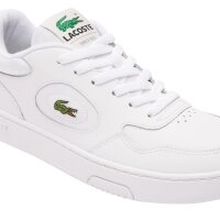 LACOSTE Damen Sneaker - Lineset, Turnschuhe, Logo, Echtleder Weiß EUR 38