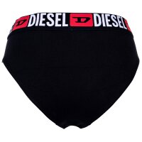 DIESEL Damen Slips, 3er Pack - UFPN-BLANCA-THREEPACK, Panties, Cotton Stretch, Logobund Schwarz/Weiß/Grau XS