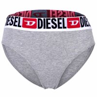 DIESEL Damen Slips, 3er Pack - UFPN-BLANCA-THREEPACK, Panties, Cotton Stretch, Logobund Schwarz/Weiß/Grau XS