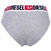DIESEL Damen Slips, 3er Pack - UFPN-BLANCA-THREEPACK, Panties, Cotton Stretch, Logobund Schwarz/Weiß/Grau XS