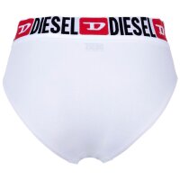 DIESEL Damen Slips, 3er Pack - UFPN-BLANCA-THREEPACK, Panties, Cotton Stretch, Logobund Schwarz/Weiß/Grau XS