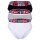 DIESEL Damen Slips, 3er Pack - UFPN-BLANCA-THREEPACK, Panties, Cotton Stretch, Logobund Schwarz/Weiß/Grau XS