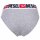 DIESEL Damen Slips, 3er Pack - UFPN-BLANCA-THREEPACK, Panties, Cotton Stretch, Logobund Schwarz/Weiß/Grau XS