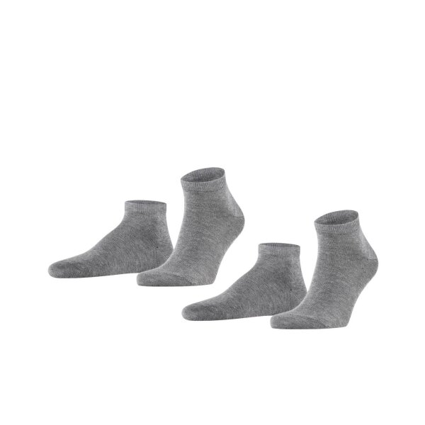 FALKE Herren Socken, Multipack - Happy, Sneakersocken, Baumwolle Grau 39-42 8er Pack (4x2P)