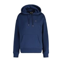 GANT Damen Sweatshirt - REGULAR SHIELD HOODIE, Kapuzen-Pullover, Logo Dunkelblau XL