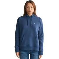 GANT Ladies Sweatshirt - REGULAR SHIELD HOODIE, Hooded Sweater, Logo Dark blue 2XL (XX-Large)