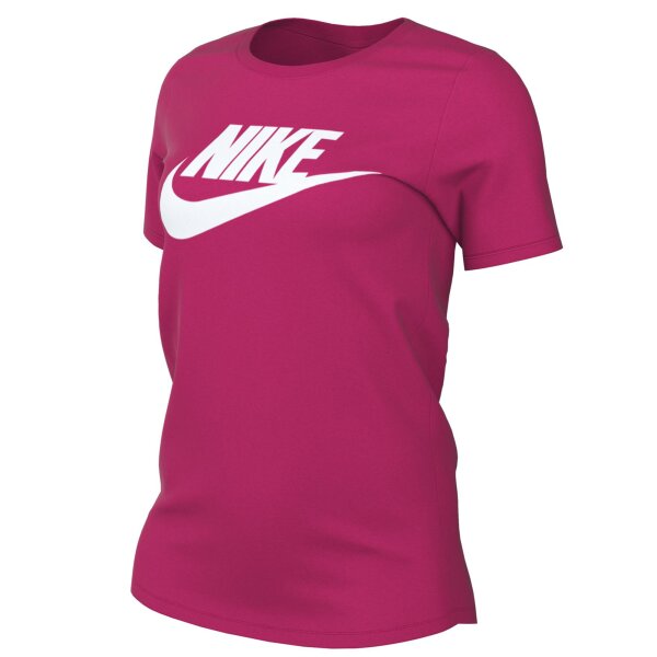 NIKE Damen T-Shirt - Essentials Tee ICN FTRA, Rundhals, Kurzarm, Logo