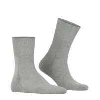FALKE Unisex Sports Socks - Run, casual Socks, unicoloured Light Grey 37-38 (UK 4-5)