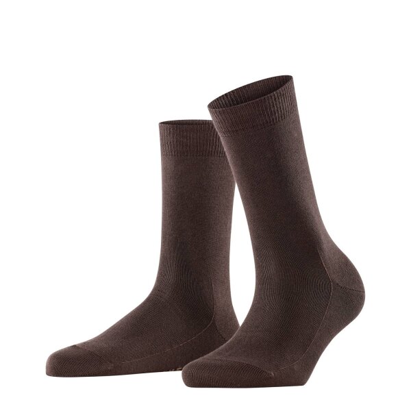 FALKE Damen Socken - Vorteilspack, Family SO, Kurzsocken, einfarbig  Dunkelbraun 39-42 4 Paar (4x1P)