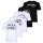JACK&JONES Mens T-Shirt, 5-pack - JJLEOGRA TEE CREW NECK, short sleeve, crew neck, cotton, logo print White/Black M (Medium)
