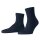 FALKE Unisex Socks - Short Socks, Cotton Blend, Run Rib, Cuff, solid color Dark blue 44-45