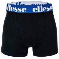 ellesse Herren Boxer Shorts, 7er Pack - Yema 7 Pack Boxer Shorts, Logo, Cotton Stretch Schwarz/Blau/Rot/Grau XL