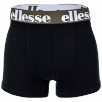 ellesse Mens Boxer Shorts, 7 Pack - Yema 7 Pack Boxer Shorts, Logo, Cotton Stretch Black/Blue/Red/Grey XL (X-Large)