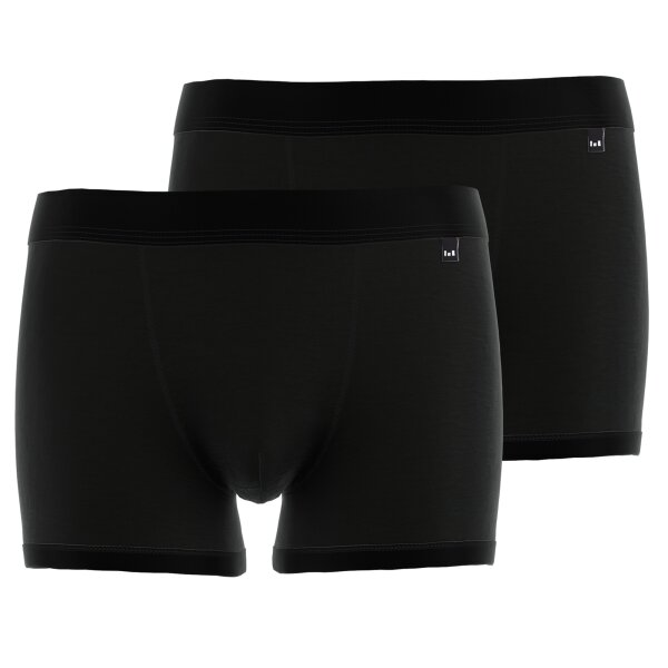 GÖTZBURG Mens Boxer Shorts, 2-pack - X-lastic, underwear, pants, logo, solid colour Black M (Medium)
