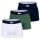LACOSTE Mens Boxer Trunks, 3-pack - Classique Lacoste, Trunks, Big Croc Print, Casual, Cotton Stretch
