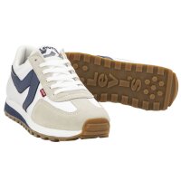 Levis mens trainer - Stryder Red Tab, trainers, polyester, suede Blue/White 44  EU (10 UK)