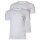 EMPORIO ARMANI Herren T-Shirt 2er Pack - Crew Neck, Rundhals, Halbarm, unifarben Weiß S (Small)