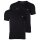 EMPORIO ARMANI Mens T-Shirt Pack of 2 - Crew Neck, Round Neck, Half Sleeve, Plain Black S (Small)