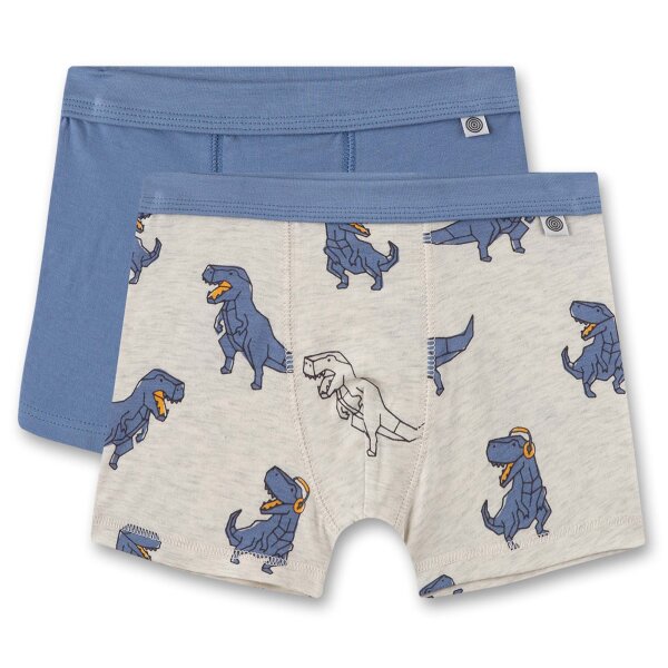 Sanetta Boys Shorts, 2 Pack - Pants, Underpants, Cotton Stretch, Dino