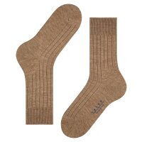 FALKE Men Socks - Carpet in Shoe, Merino Wool, plain Colours Brown 41-42 (UK 7-8)