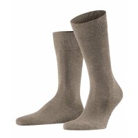 FALKE Herren Socken Multipack - Family SO, Allrounder Strümpfe, Uni, Baumwollmischung Nuss Melange 39-42 2er Pack (2x1P)