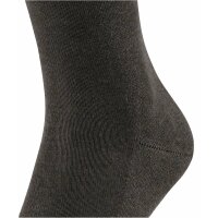 FALKE Mens socks - Family SO, all-rounder socks, plain, cotton blend dark brown 39-42 (UK 6-8)