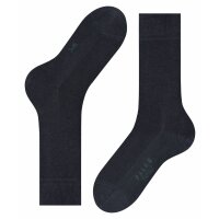 FALKE Mens socks - Family SO, all-rounder socks, plain, cotton blend dark navy 47-50