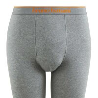 bruno banani Mens Long Underpants - Longpant Warm Up, Cotton Stretch, Logo Waistband, Single-Colored Grey melange XL (X-Large)