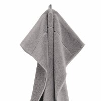 GANT guest towel, pack of 3 - Premium towel, towelling, organic cotton Grey 30x50cm