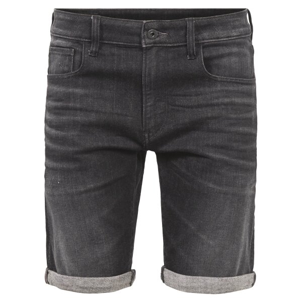G-STAR Herren Jeansshorts - 3301 Slim Short, kurze Hose, Denim, super stretch Schwarz 29W