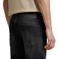 G-STAR Herren Jeansshorts - 3301 Slim Short, kurze Hose, Denim, super stretch Schwarz 36W