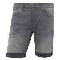 G-STAR mens denim shorts - 3301 Slim Short, short trousers, denim, super stretch Grey 30W