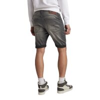 G-STAR mens denim shorts - 3301 Slim Short, short trousers, denim, super stretch Grey 36W