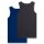 Sanetta boys shirts 2-pack - underwear, vests, cotton, football Blue/Grey 092
