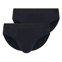 bruno banani mens briefs, 2-pack - Flowing, sports briefs, stretch cotton, logo Black S (Small)
